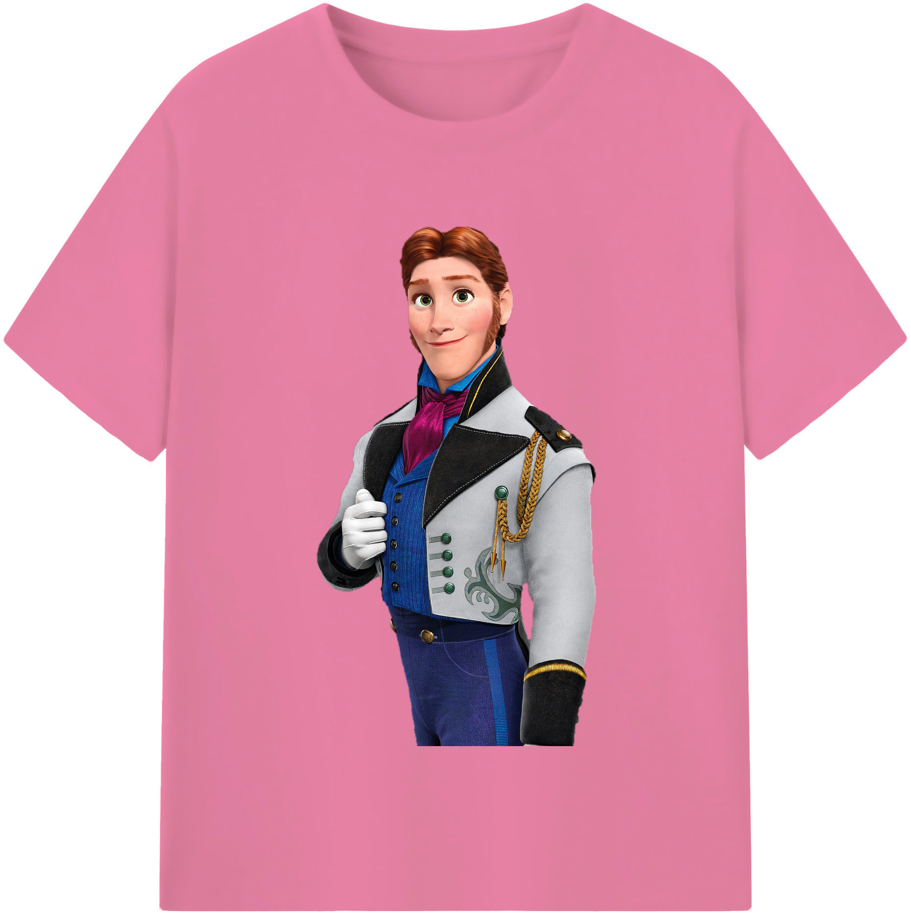 （画像用） アナと雪の女王 アンナ エルサ Frozen Anna Elsa 綿100％半袖Tシャツ（フロントプリント）